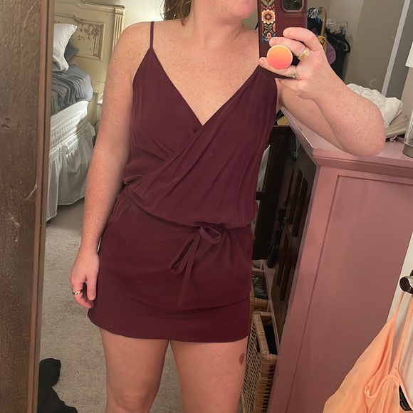 Chaser Dresses & Skirts - CHASER Silk Purple Mini Dress